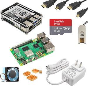 MarsKit Raspberry Pi 5 Starter Kit -128GB Edition/Raspberry Pi 5 (8GB RAM) /Raspberry Pi OS Pre-Installed