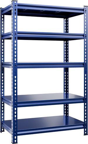 2000 LBS Storage Shelves,5-Tier Garage Shelving Heavy Duty Adjustable Garage Shelves,Utility Rack Shelf, Shelving Units for Warehouse Pantry Closet,Kitchen,Commercial,32" W x 17" D x 72" H,Blue