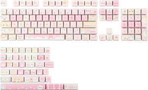 x Maorbeng Meow Meow Squad Keycaps Set, Dye-Sublimation PBT, Mao Profile, 142 Keys Custom Keycaps for ANSI Layout, MX Switches Mechanical Gaming Keyboard