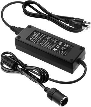 AC to DC Converter 100V ~ 240V to 12V 10A 120W Power Supply Adapter Car Cigarette Lighter Socket AC/DC Transformer for Car Vacuum Cleaner, Car Refrigerator and Other Car Devices