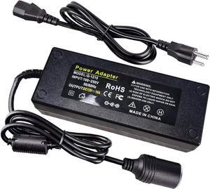 AC to DC Converter, 100V ~ 240V to 12V 10A 120W, Car Cigarette Lighter Socket AC/DC Power Supply Adapter Transformer for Tire Inflator, Car Refrigerator, Car Vacuum Cleaner, and Other Car Devices