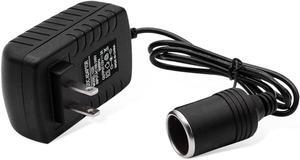 AC to DC Converter, 100-240V to 12V 2A 24W AC/DC Converter, Auto AC/DC Power Supply Adapter Transformer with Cigarette Lighter Socket for Inflator, Refrigerator and Other Car Devices