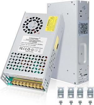 New Version DC 12V 50A 600W Power Supply 110V AC to 12V DC Converter Switching Power Supply Transformer Adapter SMPS AC to DC Converter Switch Power Supply Max 50A 600W