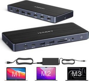 FusionDock Pro 1 MacBook Docking Station, 150W Power Adapter, Triple 4K@60Hz Monitor, 14-in-1, 96W PD, 6 USB, Ethernet, SD/TF, Audio