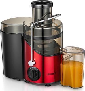 Juicer Machines,  3" Wide Mouth Juicer Extractor Max Power 800W, for Vegetable and Fruit with 3-Speed Setting, 400W Motor, Easy to Clean, Bright Red