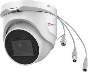 5MP Analog CCTV Camera 4-in-1 (TVI/AHD/CVI/CVBS) Turret TVI Camera, Dome Security Camera with 100ft Night Vision, Metal Housing IP67, Compatible with Other 5MP and Above DVR(No WiFi)