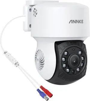 1080P 2MP AHD CCTV Home Surveillance Dome PT Wired Camera with 350° pan and 90° tilt, 100ft IR Night Vision, IP65 Weatherproof Security AddOn Cam for Outdoor Use, Wide Compatibility - APT200