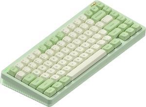 NUPHY Halo75 V2 Mechancial Gaming Kyeboard,75% Wireless Hot Swappable Bluetooth keyboard,83 Kyes RGB Backlit Keyboard,Support Bluetooth/2.4GHz/USB-C - Green, Raspberry (46gf)