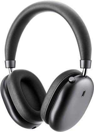 Adaptive Active Noise Cancelling Headphones, Wired/Wireless Bluetooth 5.4 Headset, 140H Playtime,Transparent Mode, Deep Bass, Multi-Point Connectivity, for Travel, Home Office (Dark Gray)