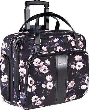 Premium Rolling Briefcase for 15.6 Inch Laptops - Water-Repellent Overnight Computer Bag with RFID Pockets for Travel/Business