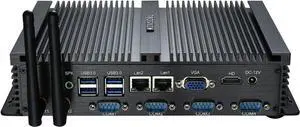 Mini Desktop Computer, Fanless Industrial PC, i5 Dual Core CPU, 4GB RAM, 256GB SSD, 2xNICs, 4xUSB 3.0, 4xCOM RS232, HD Port, Metal Case, W-11 Pro Mini Desktop Computer, Fanless Industrial PC, i5 Dual Core CPU, 4GB RAM, 256GB SSD, 2xNICs, 4xUSB 3.0, 4xCOM RS232, HD Port, Metal Case, W-11 Pro