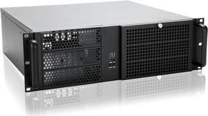 3u Rackmount Server Chassis ATX/MATX with 3x5.25 Support PS2 PSU w/Side 80mm or Bottom 120mm Fan or SFX PSU, dust Filter Bracket infront Easy maintenace