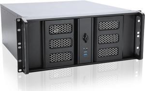 4U Rackmount Server Chassis with 3x5.25 Front Bays+7x3.5 +3x2.5 Drive Bays