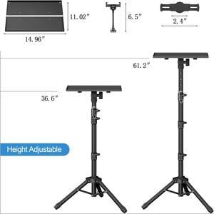 63" Tall Projector Stand Tripod,Laptop Tripod Projector Stand Adjustable Height 22 to 63 Inches, Projector Tripod Stand, Tripod for Porjector, Projector Stand for Outdoor Movies