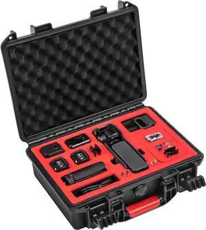 OSMO Pocket 3 Hard Case, Multifunctional Portable Waterproof Hard Case for DJI OSMO Pocket 3 Creator Combo Camera Accessories