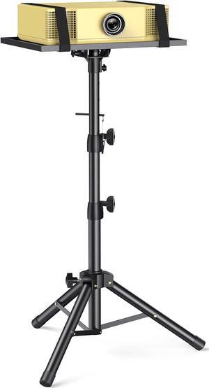 Height Adjustable Projector Tripod Stand for 26 to 51 in, Foldable Laptop Tripod Stand, Portable Outdoor Projector Stand for Laptop, Projector, DJ, or Sheet Music-AMPS02