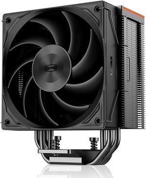 CPU Cooler 240W CPU Air Cooler CPU Fan 4 HeatPipe CPU Cooling System FDB 2200RPM Fans, Air Cooler for Intel LGA 115X/1700,AM4/AM5 - Black
