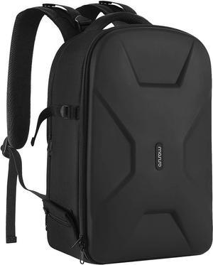 Camera Backpack, DSLR/SLR/Mirrorless Photography Camera Bag 15-16 inch Waterproof Hardshell Case with Tripod Holder&Laptop Compartment Compatible with Canon/Nikon/Sony, Black