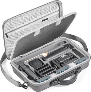 Carry Case for Insta360 X4, Portable PU Storage Protective Bag Travel Case for Insta360 X4 Accessories with Large Capacity