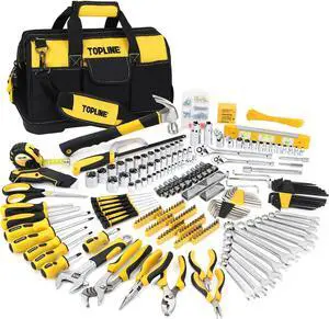 467-Piece Household Home Tool Sets for Mechanics, 16-Inch Tool Bag with Heavy Duty Home Tool Kit Included, Tool Sets for Men, Tool Kits for Home General Maintenance, Basic Applications