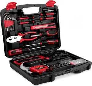 Home Repair Tool Kit - 149 Pieces Basic Home Repair Tool Set, General Mechanic Tool Set, General Household Tool Kit with Plastic Toolbox, Perfect for Homeowner, Office & College Repairs