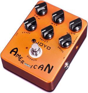 American Sound Amp Simulator Pedal of Fd 57 Deluxe Amplifier from Clean to Overdrive Sound for Electric Guitar Effect - Bypass (JF-14)