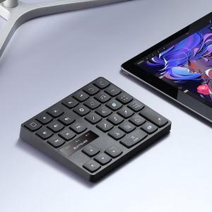 Bluetooth Keypad for iPad Procreate, Wireless Rechargeable Keyboard for Procreate, and Drawing Shortcuts for iPad and Graphic Tablets (Black)