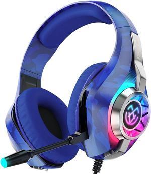 Gaming Headset for PS5 PS4 Switch Xbox PC, Surround Sound Gaming Headphones with Noise Canceling Mic