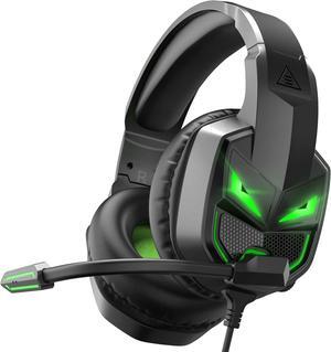Fenrir S Gaming Headset with Microphone, Noise Cancelling Mic, Comfortable Ear Pads, 50 mm Drivers, RGB Light, One Key Control, Gaming Headphones for PC, Xbox, PS4, PS5, Switch, Controller