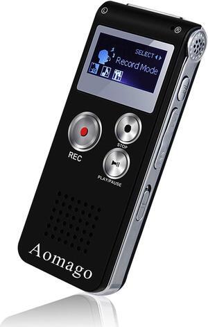 64GB Digital Voice Recorder Voice Activated Recorder for Lectures, Meetings, Interviews  Audio Mini Recorder Portable Tape Dictaphone with Playback, USB, MP3