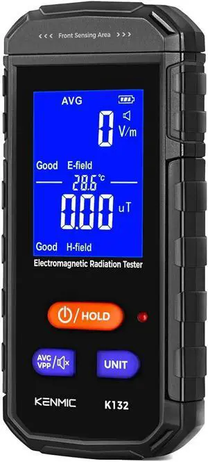 EMF Meter - Rechargeable Handheld Electromagnetic Field Detector with Digital LCD - Ideal for Home, Office, Outdoors, and Ghost Hunting
