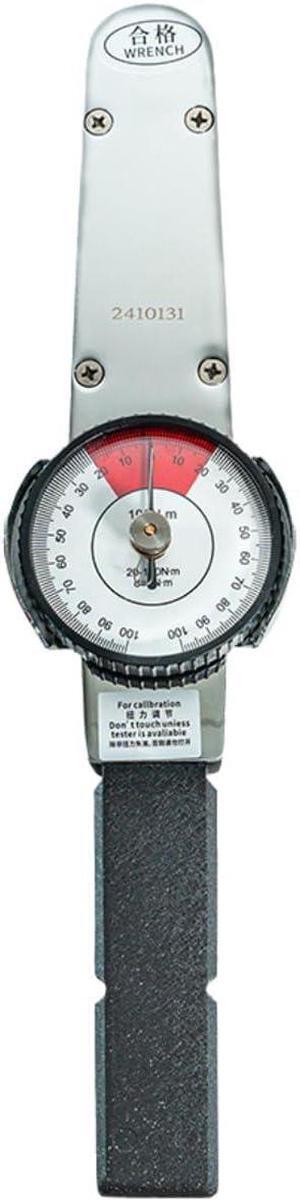 Dial Indicator Torque Wrench,Indicating Torquemeter,Precision TLB Torque Wrench for Torque Testing,Cursor Spanner Wrench 0-100 N.m