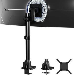 Monitor-Arm Ultrawide Heavy Duty 27-57'' - Aluminum Single Monitor Mount Holds up to 59.4lbs, Adjustable Desk Mount Stand, VESA75/100/200mm, Black
