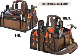 20Pockets Tool tote, Electrician tool bag, HVAC tool bag, Tech tool bag, Open top tool bag, Electrician bag, HVAC bag, Open tool bag, Tool tote bag, Tool tote bag with handle