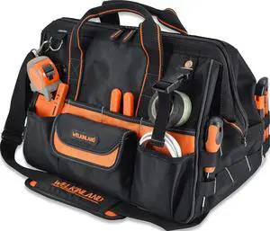 16" Tool Bags, 34-Pockets Tools bag, Heavy Duty tool bag, Open top tool bag, HVAC tool bag, Electrician tool bag, Tool bag organizer, Drill bag, Tool bags for electricians