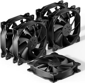 (5-Pack) 120mm Long Life Computer Case Fan Cooling Case Fan for Computer Cases Cooling