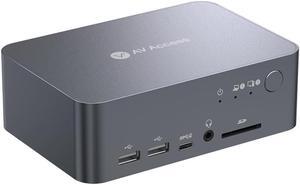 AV Access Dual Monitor KVM Switch Docking for Laptop & Desktop - Type C Charging, Ethernet, EDID, HDMI & DisplayPort, USB-C MST Dual 4K@60Hz Display, USB 3.0, Full Aluminum Design