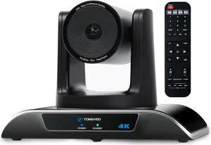 4K PTZ Camera with AI-Powered Auto-Tracking 5X Digital Zoom USB 3.0 120-Degree Wide-Angle PTZ Webcam for Video Conference Skype/Teams/Zoom Meeting Live Streaming