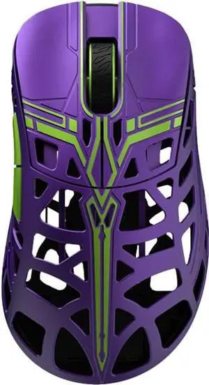 Sword X Lightweight Magnesium Alloy Wireless Gaming Mouse - 8KHz Polling Rate, PAW3950 HS Sensor, 50-30000 DPI, TTC Switches (TTC Nihil Transparent Black Dot, Purple)