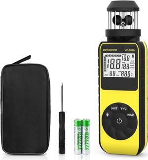 Anemometer Handheld Wind Speed Meter, Cup Style Wind Meter Tracker for Measuring Wind Velocity/Temperature with Compass, CFM Wind Volume Velometer for HVAC Shooting Drone