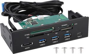 Internal Card Reader, 5.25inches Internal Card Reader Media Dashboard Multi Function Desktop Front Panel