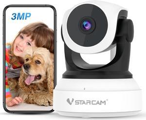Pet Camera Indoor, 2.4GHz WiFi Dog Camera, Baby/Pet Camera with Phone App, Pet Monitor with AI Human Detection Night Vision, 2-Way Talk, 24/7, TF/Cloud Storage