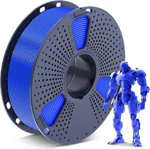 PLA 3D Printer Filament PLA Filament 1.75mm, Neatly Wound PLA 3D Printing Filament 1.75mm, Dimensional Accuracy +/- 0.02 mm, Fit Most FDM 3D Printers, 1kg Spool (2.2lbs), PLA Blue