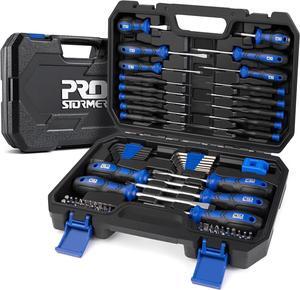 Magnetic Screwdriver Set, 79-Piece Multi-Purpose Slotted/Phillips Screwdriver Kit with Precision Screwdrivers, Allen Wrench Set and Screwdriver Bits for DIY and Repair Works