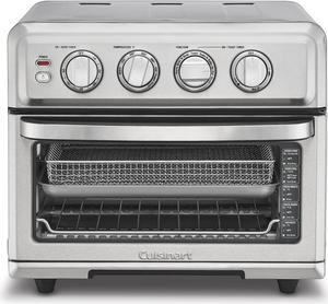 Cuisinart Air Fryer + Convection Toaster Oven, 8-1 Oven with Bake, Grill, Broil & Warm Options, Stainless Steel, TOA-70