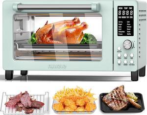 Nuwave Bravo Pro Smart 21QT Toaster Oven Air Fryer Combo, Convection Oven Countertop, 12 functions all in 1, with even & quick crisp technology, 50-450°F, 1800W, Mint Green