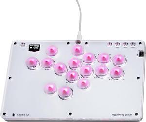 Haute42 Arcade Stick T16, All-Button Arcade Controller for Switch/PC/PS4/PS3 /Steam Deck, Slim Arcade Fight Stick Game Keyboard with Turbo & Custom RGB, Supports Hot-Swap & SOCD