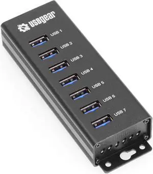 7-Port USB 3.2 Gen 1 Charging and SuperSpeed Mountable Data Hub