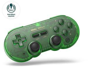 8Bitdo SN30 Pro Wireless Bluetooth Controller (Hall Effect Joystick Update) with Joysticks Rumble Vibration USB-C Cable Gamepad Compatible with Switch,Windows, Mac OS, Android, Steam (Jade Green)