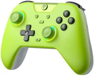 EasySMX 2.4g Wireless Gaming Controller for PC/Steam/iPhone/Android/Switch - Bluetooth Controller Gamepad with Hall Effect, RGB Lights and Turbo, Anti-Drift Controller - Green